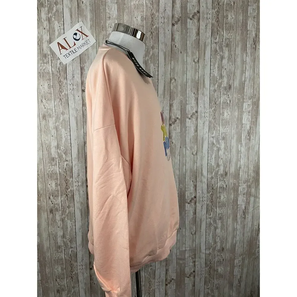 John Dean Shirt Mens 2XL Sweater Pink Sweatshirt Pullover Wake Your Mind Up N155